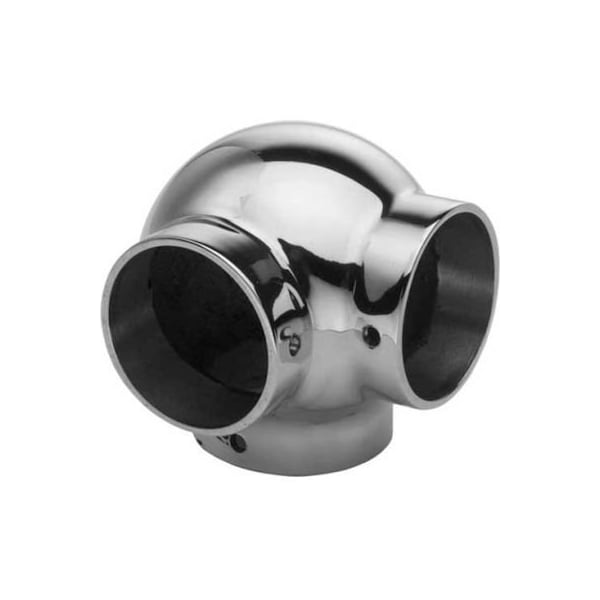 Lavi Industries Ball Elbow, Side Outlet, for 1.5" Tubing, Polished Stainless Steel 40-703/1H - main